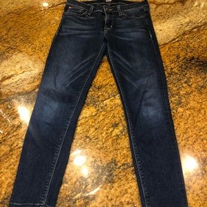 Dark wash, low rise Hudson Jeans